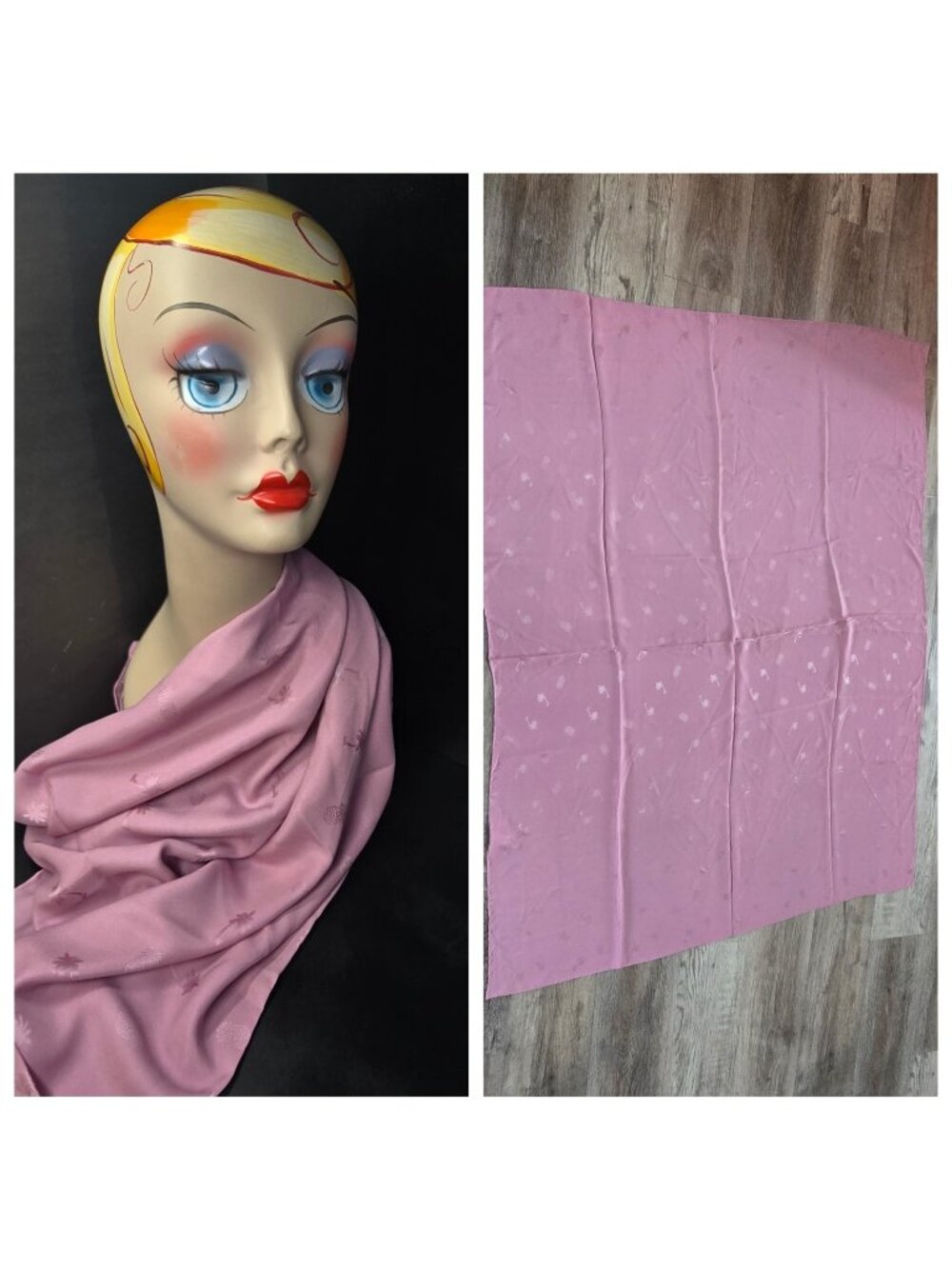 Tommy Bahamas Silk Wrap Scarf Pink 42" X 57" Dusty Rose *New Without Tags